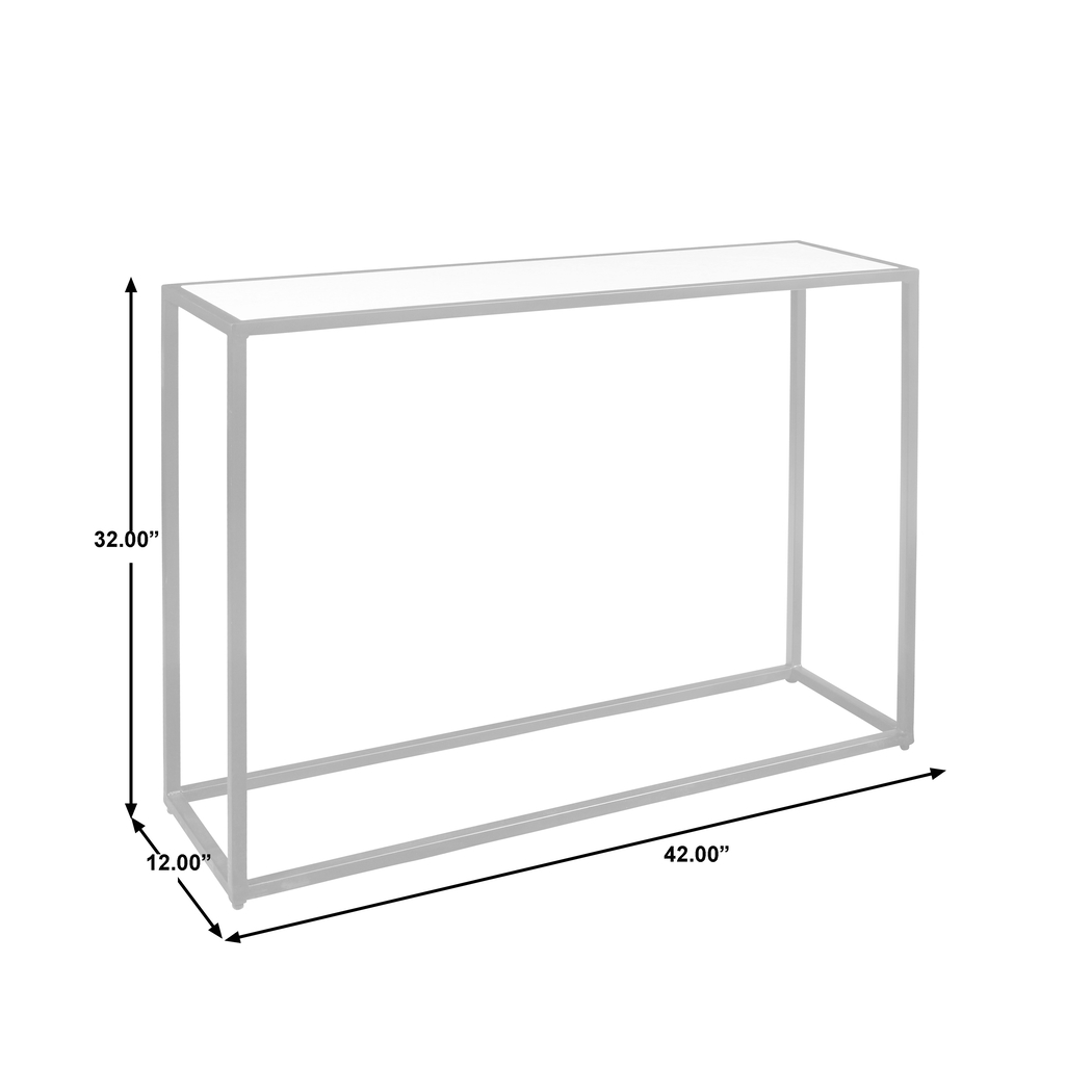 Dovelon White Sofa Table - Thumbnail - Image 7