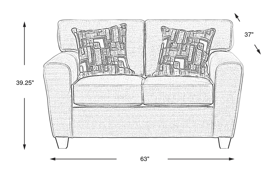 Dimension Image. Please refer to the Dimension Tab on this page for dimension details.