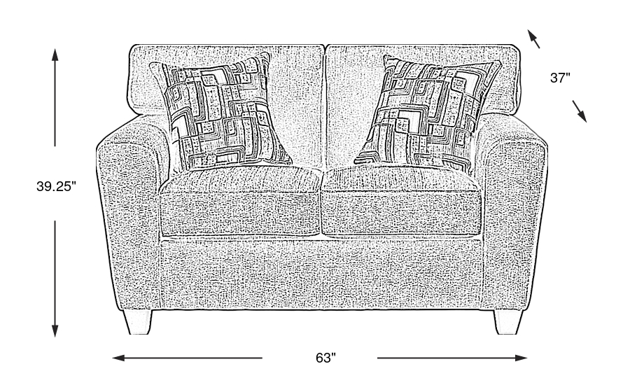 Dimension Image. Please refer to the Dimension Tab on this page for dimension details.
