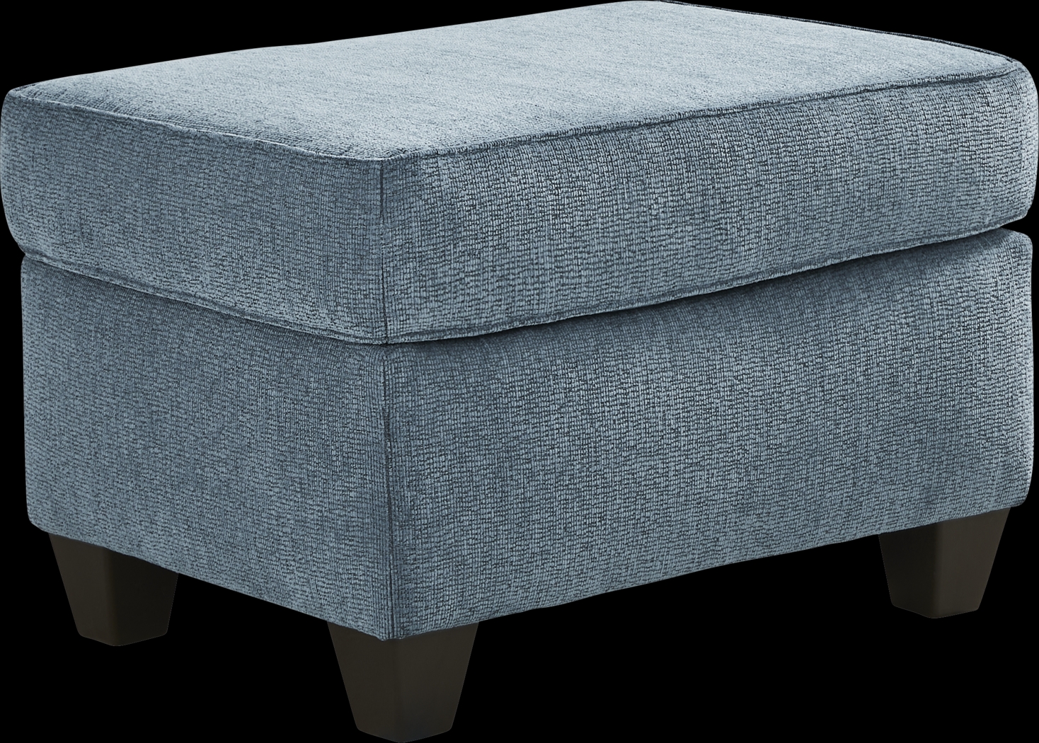 Dover Blue Ottoman - Thumbnail - Image 1
