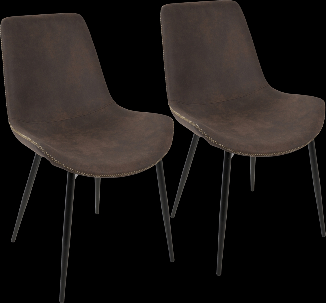 Doverwood Espresso Dining Chair (Set of 2) - Thumbnail - Image 1