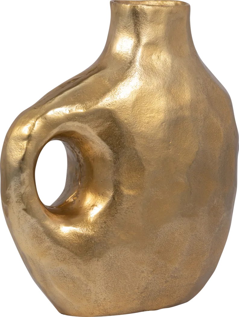 Dovestail Gold 14 in. Vase - Thumbnail - Image 2