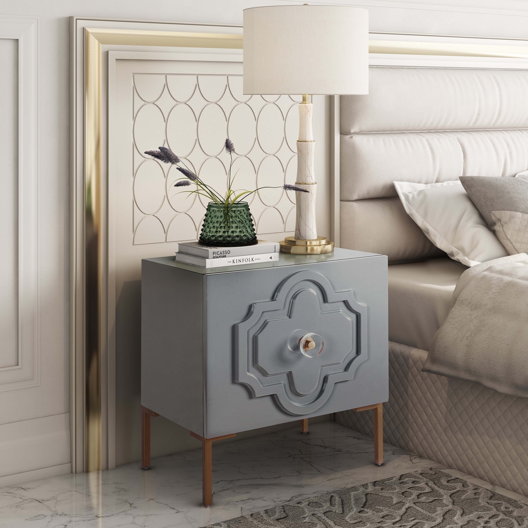 Doveylee Gray Nightstand - Thumbnail - Image 6