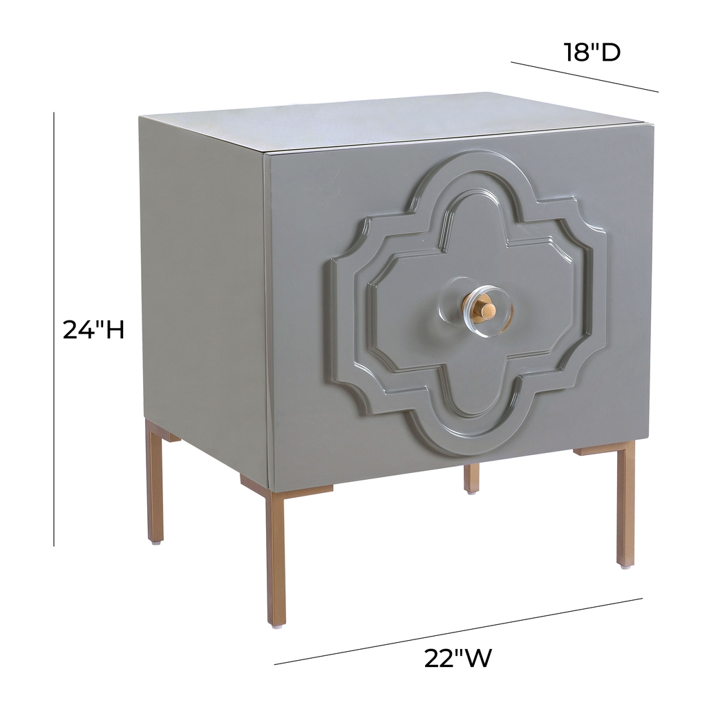 Doveylee Gray Nightstand - Thumbnail - Image 7