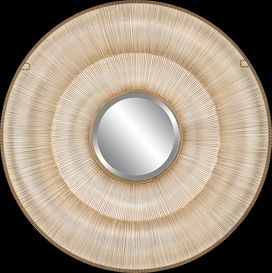 Dowagiac Gold Wall Mirror - Thumbnail - Image 3