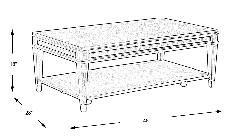 Dimension Image. Please refer to the Dimension Tab on this page for dimension details.
