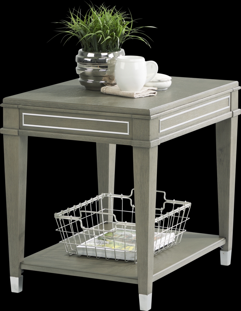 Dowalde Light Gray End Table - Thumbnail - Image 2