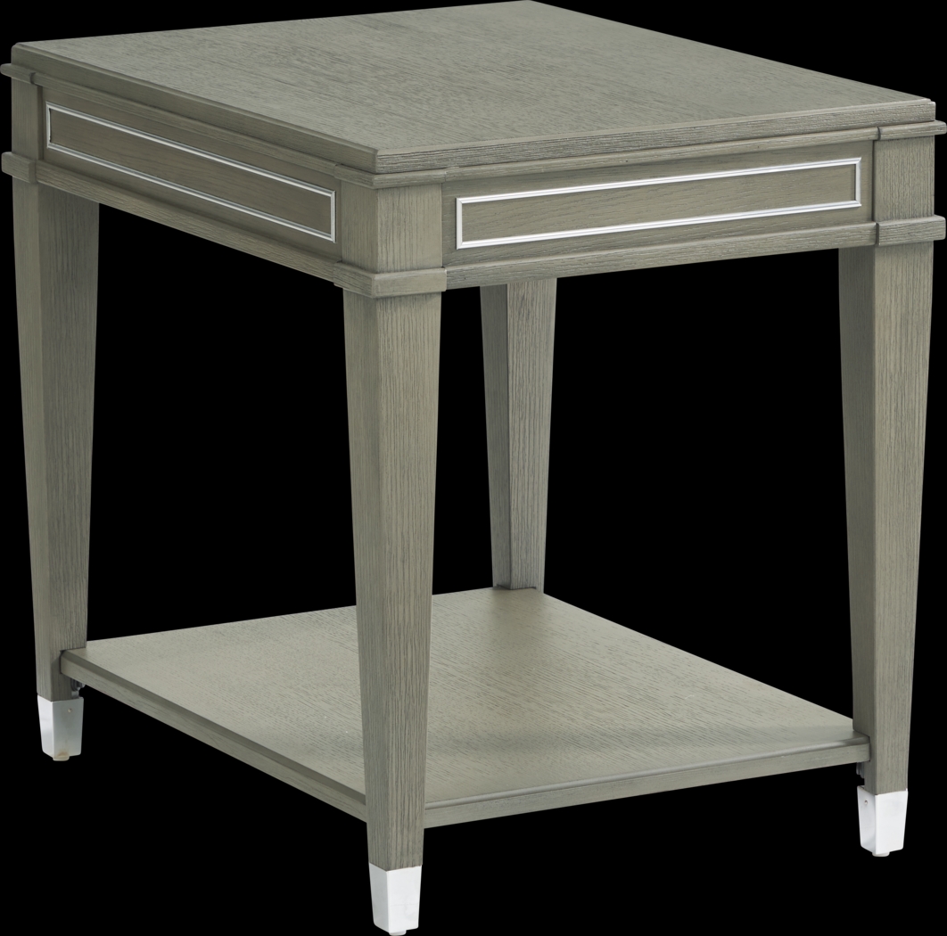 Dowalde Light Gray End Table - Thumbnail - Image 1