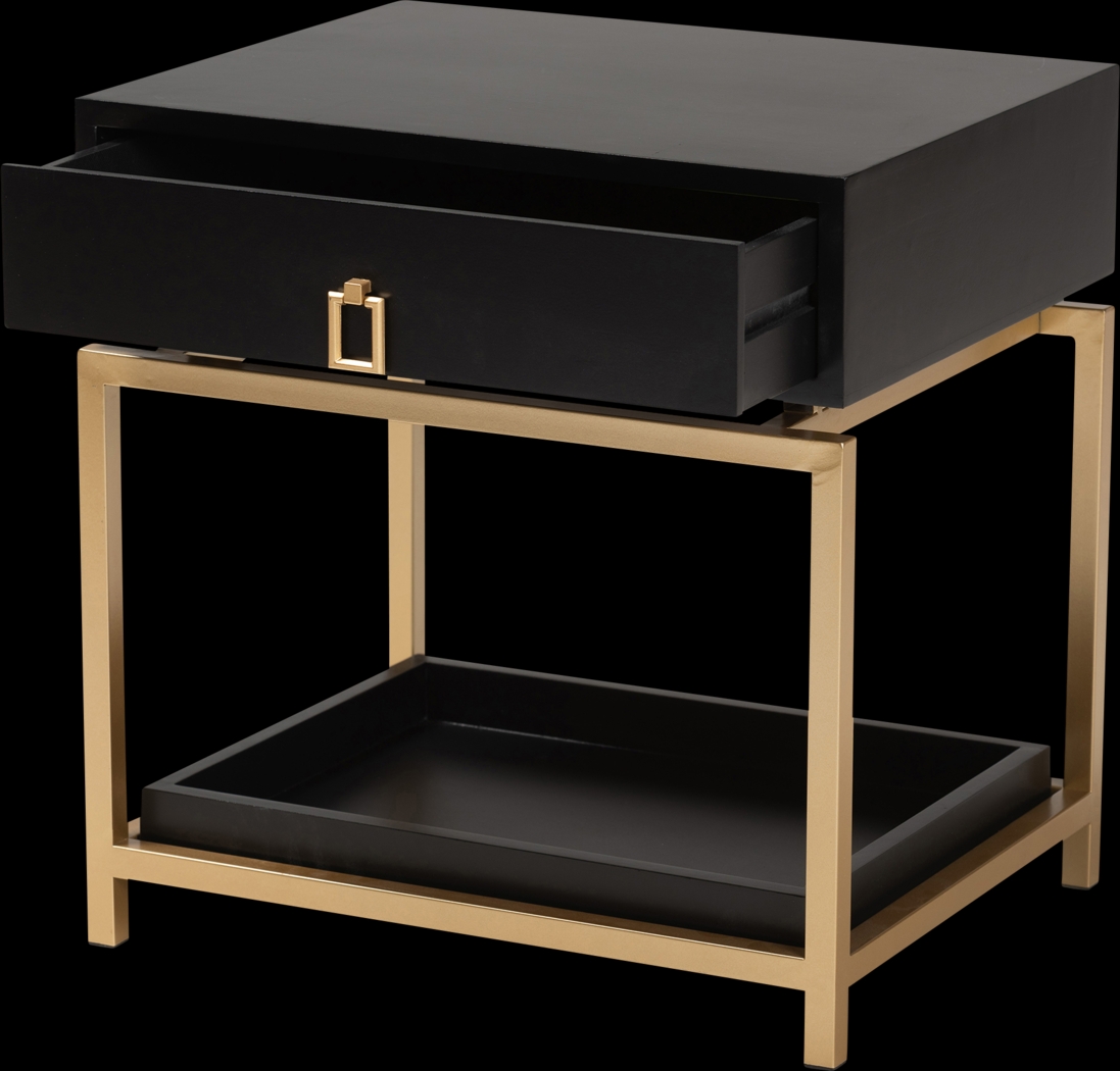 Dowgate Black End Table - Thumbnail - Image 4