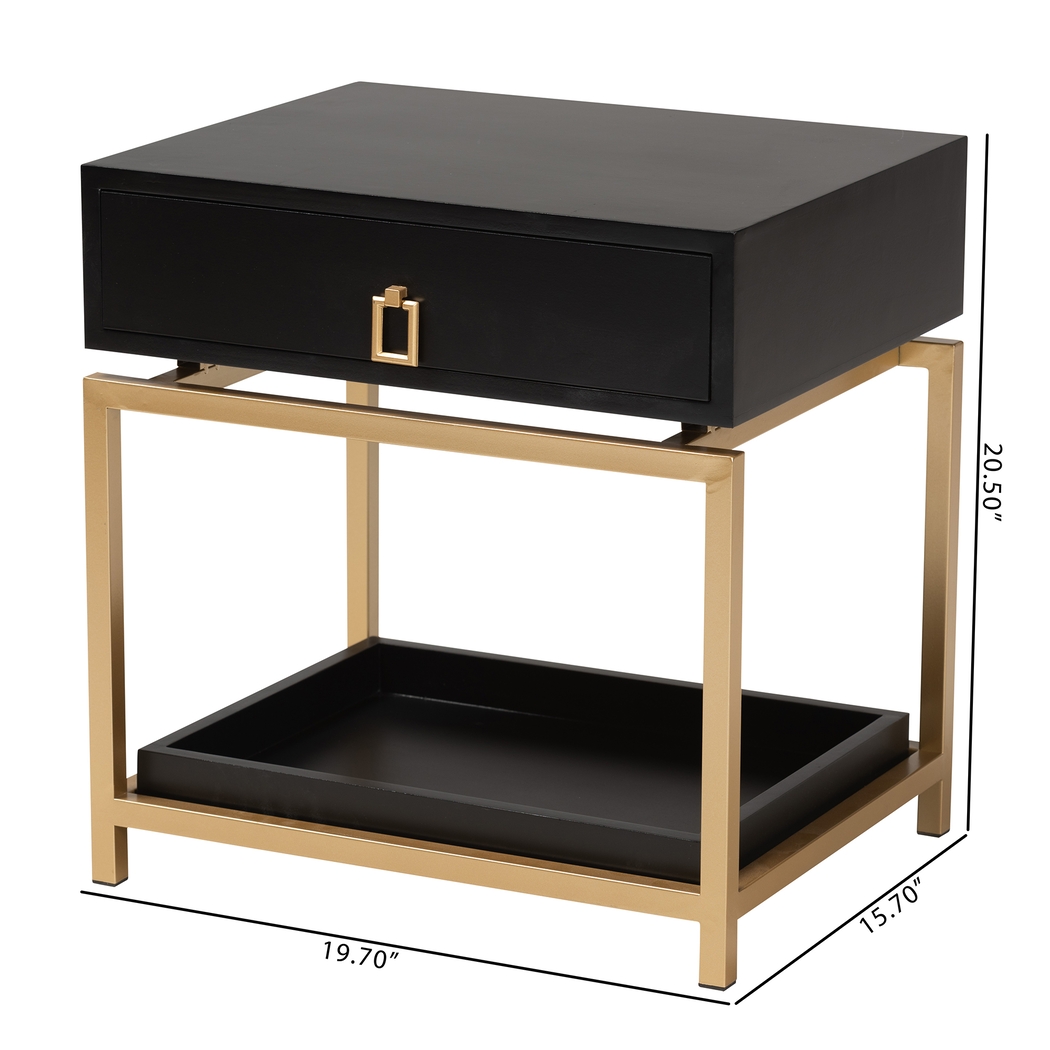 Dowgate Black End Table - Thumbnail - Image 10