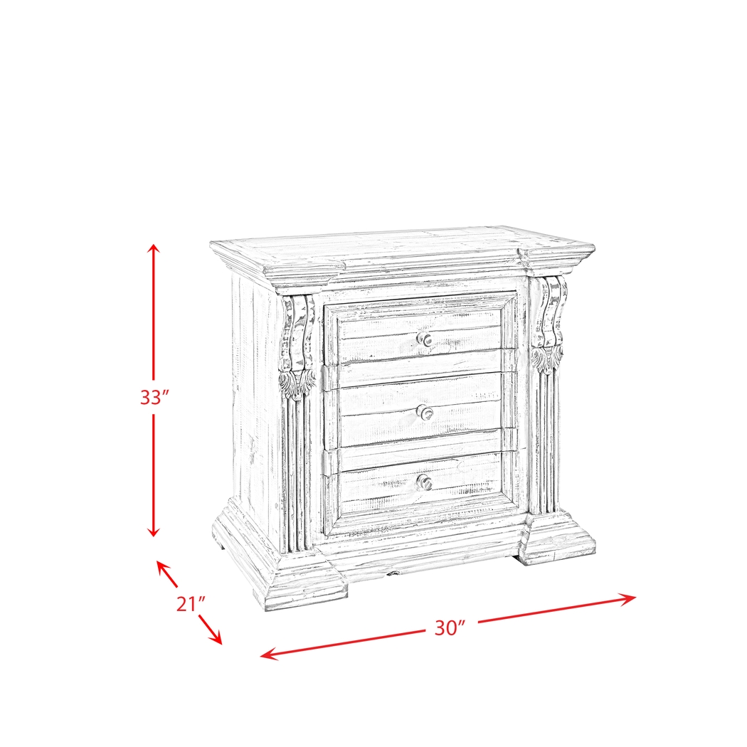 Downeymeade White Nightstand - Thumbnail - Image 5