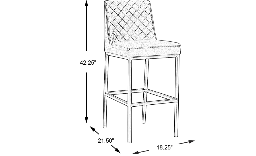 Dimension Image. Please refer to the Dimension Tab on this page for dimension details.