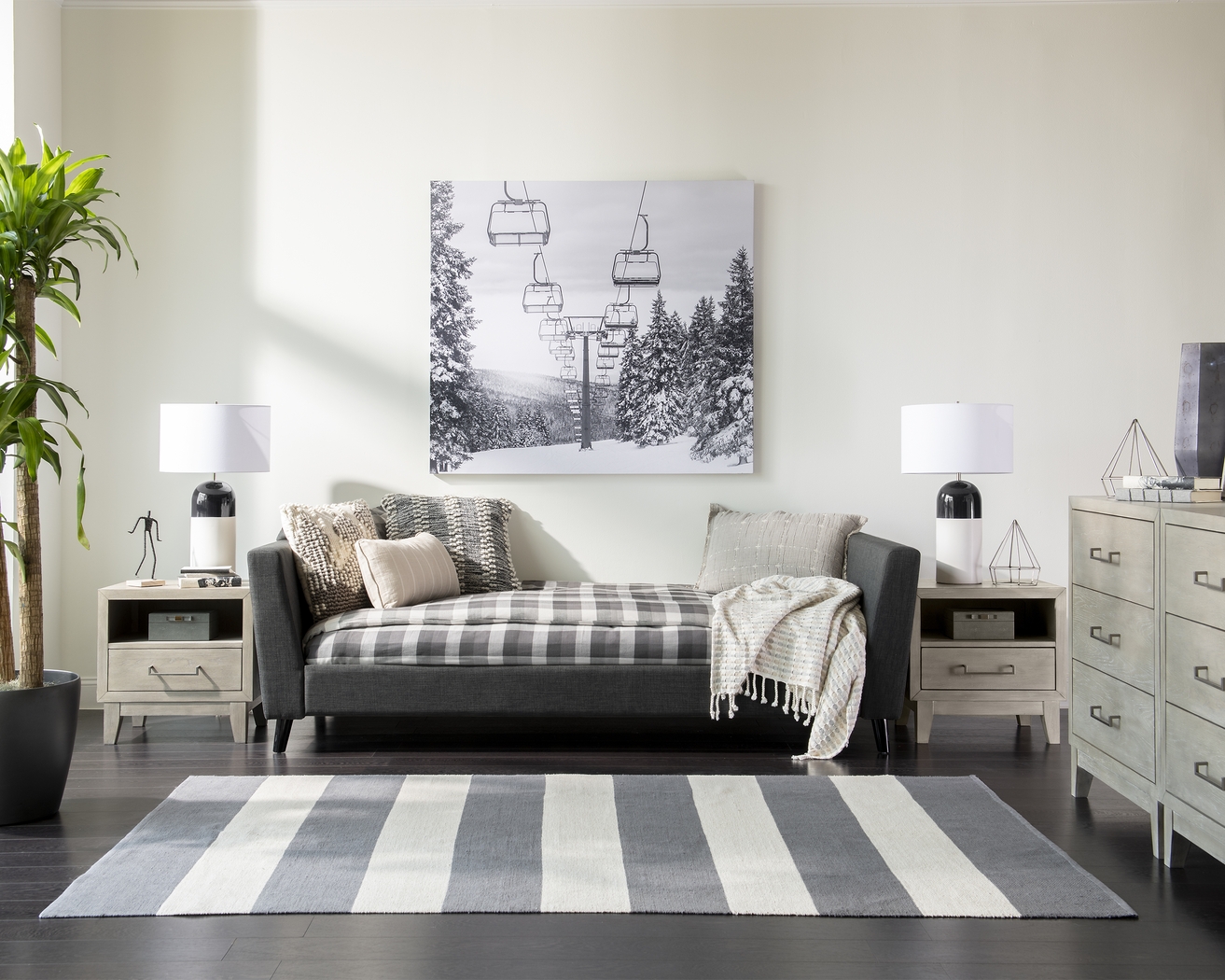 Downybrook Gray Twin Daybed - Thumbnail - Image 2