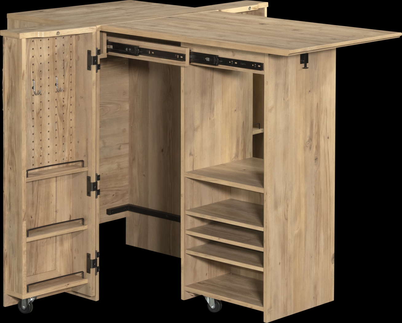 Doxsee I Light Brown Storage Cabinet - Thumbnail - Image 3