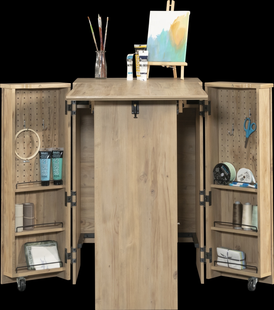 Doxsee I Light Brown Storage Cabinet - Thumbnail - Image 4