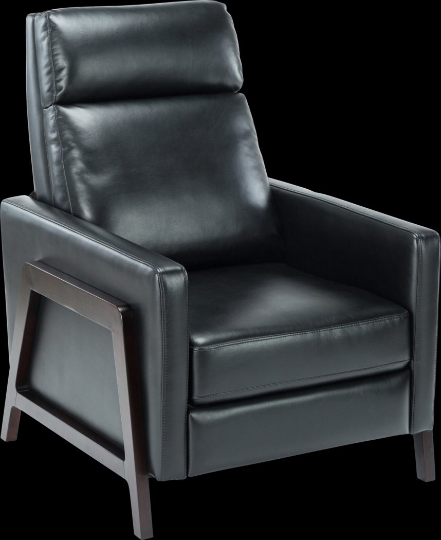 Doyers Black Push Back Recliner - Thumbnail - Image 1