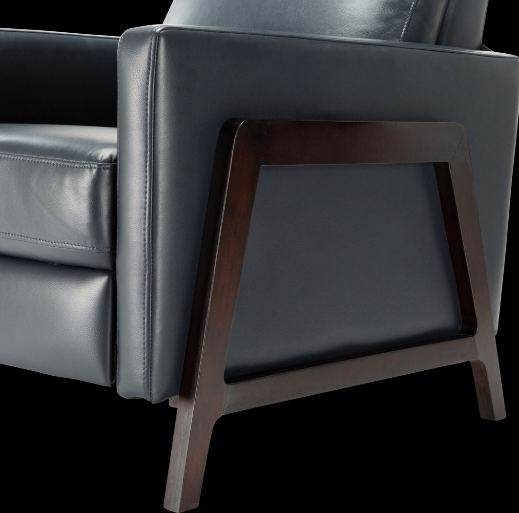 Doyers Blue Push Back Recliner - Thumbnail - Image 4