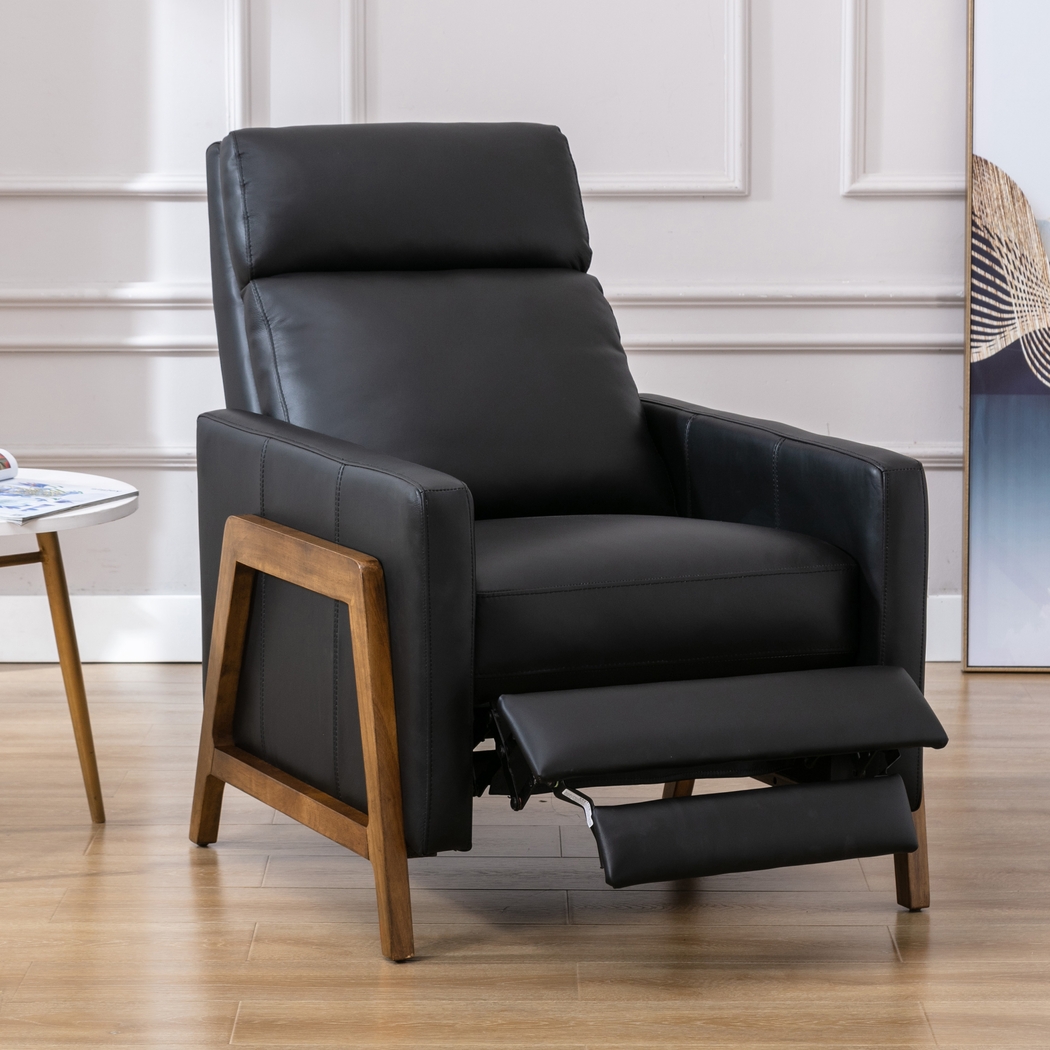 Doyers II Black Push Back Recliner - Thumbnail - Image 13