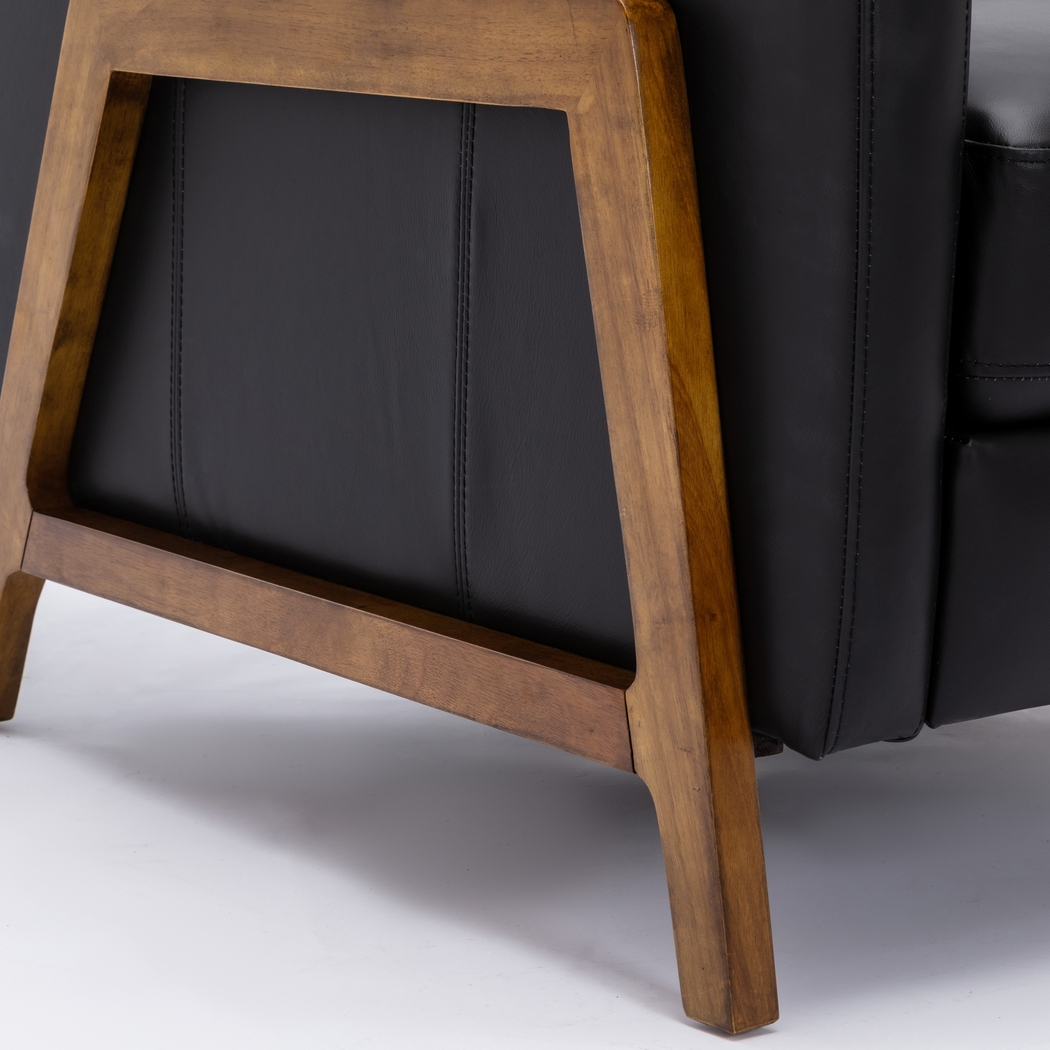 Doyers II Black Push Back Recliner - Thumbnail - Image 10