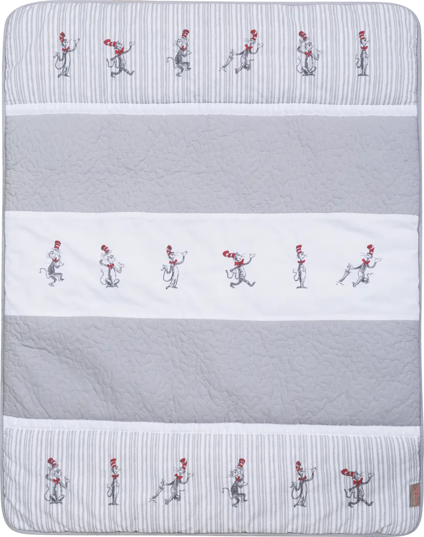 Dr. Seuss The Cat in the Hat Comes Back Gray 4 Pc Baby Bedding Set - Thumbnail - Image 8