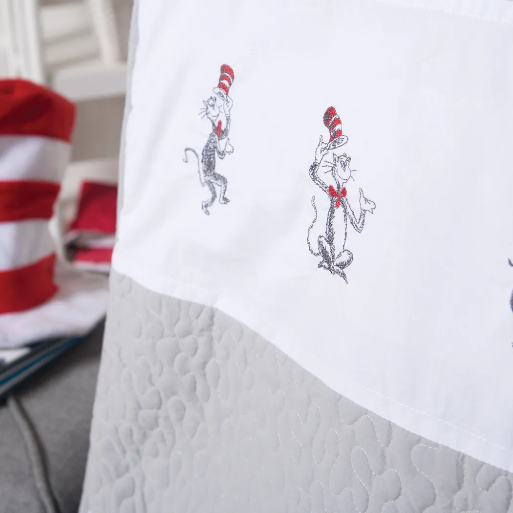 Dr. Seuss The Cat in the Hat Comes Back Gray 4 Pc Baby Bedding Set - Thumbnail - Image 9