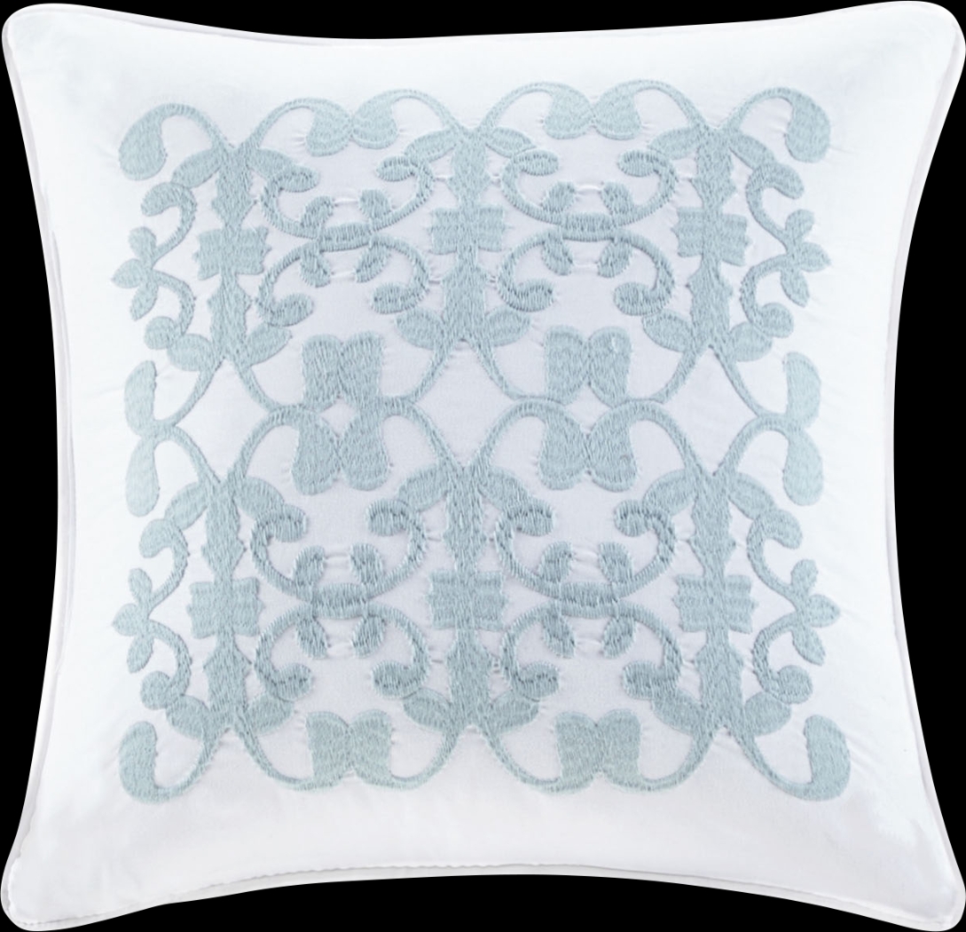 Dracaena White 4 Pc Full/Queen Quilt Set - Thumbnail - Image 5