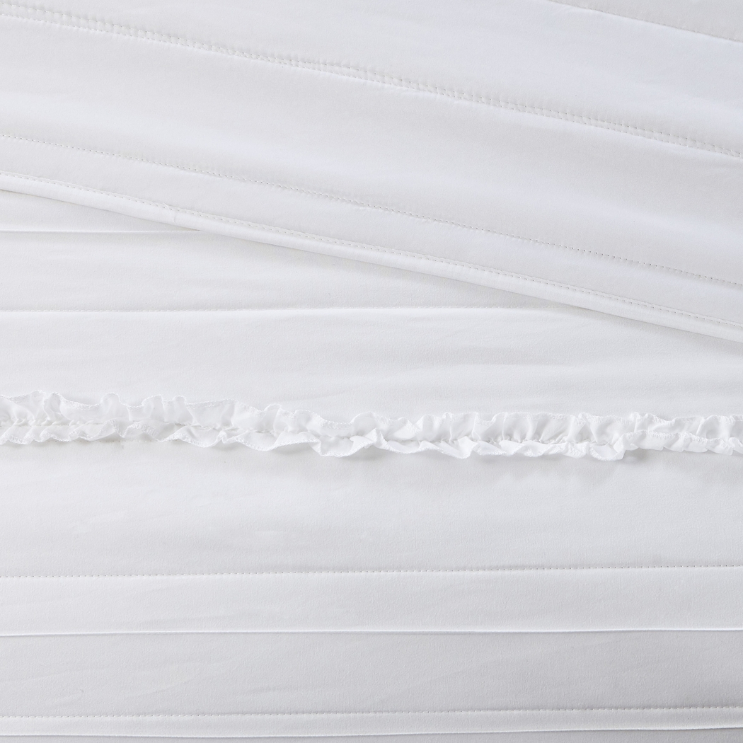 Dracaena White 4 Pc Full/Queen Quilt Set - Thumbnail - Image 7