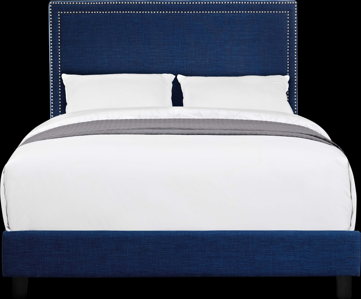 Draeger Blue Queen Platform Bed - Thumbnail - Image 3