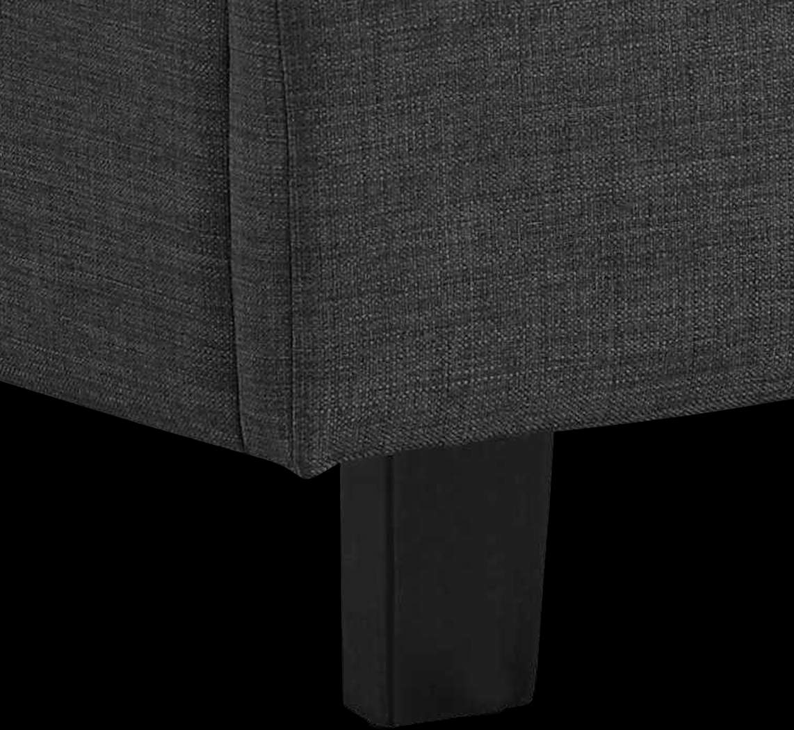 Draeger Charcoal Queen Platform Bed - Thumbnail - Image 5