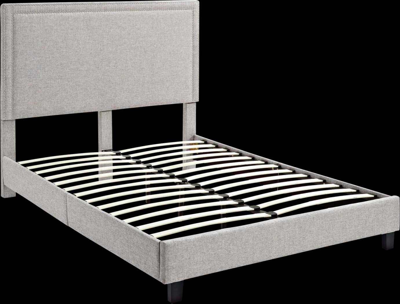 Draeger Gray Queen Platform Bed - Thumbnail - Image 3