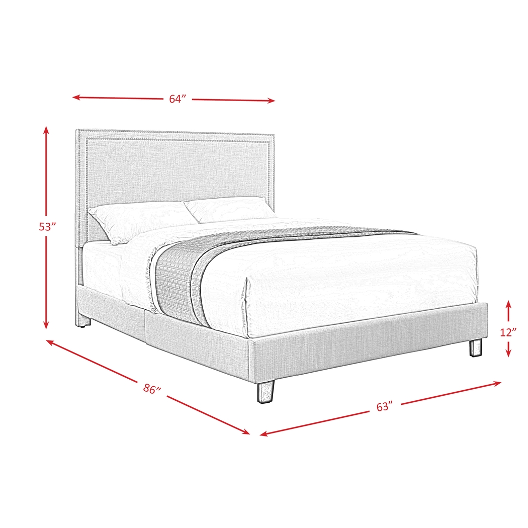 Draeger Gray Queen Platform Bed - Thumbnail - Image 6