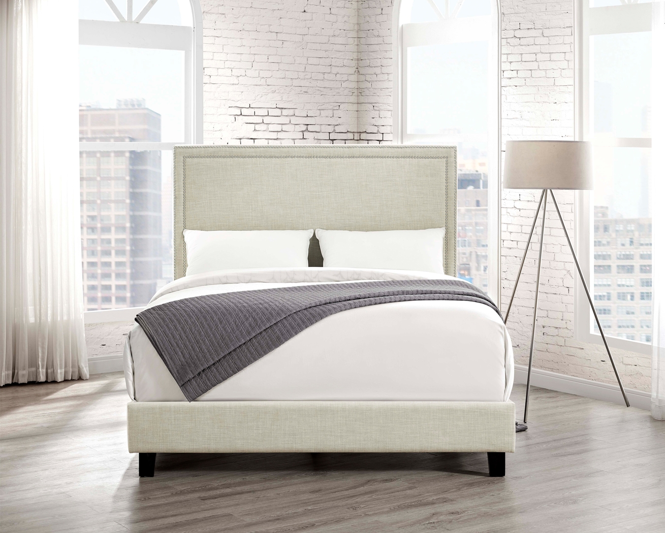 Draeger Natural Queen Platform Bed - Thumbnail - Image 2