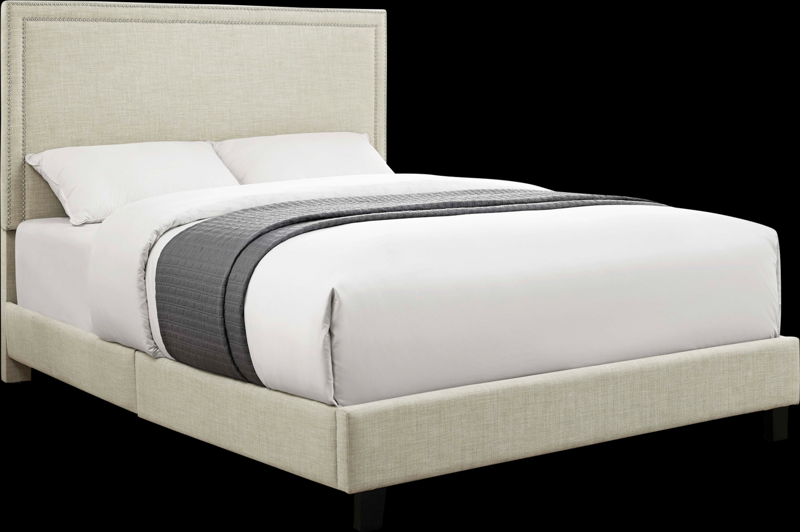 Draeger Natural Queen Platform Bed - Thumbnail - Image 1