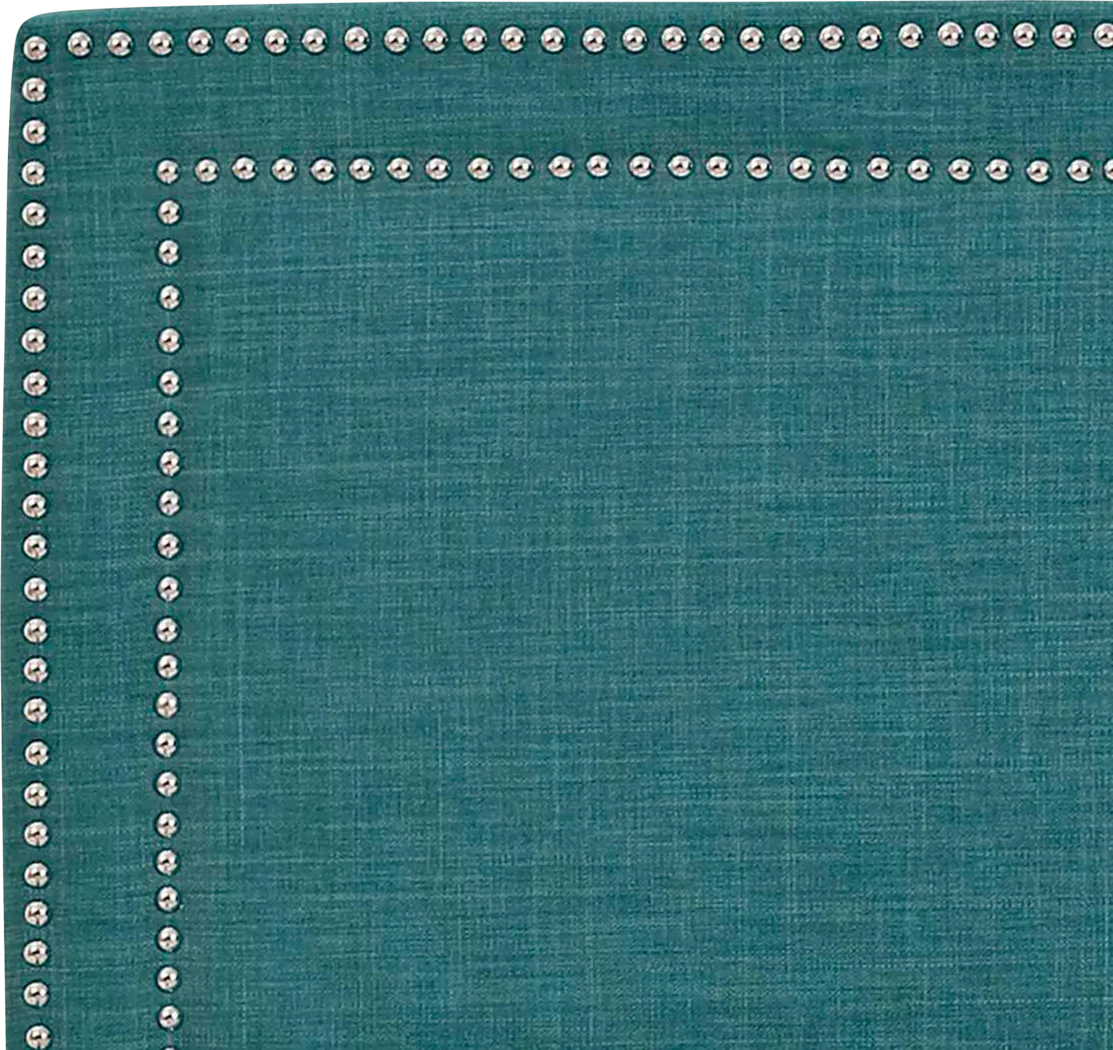 Draeger Teal Queen Platform Bed - Thumbnail - Image 4