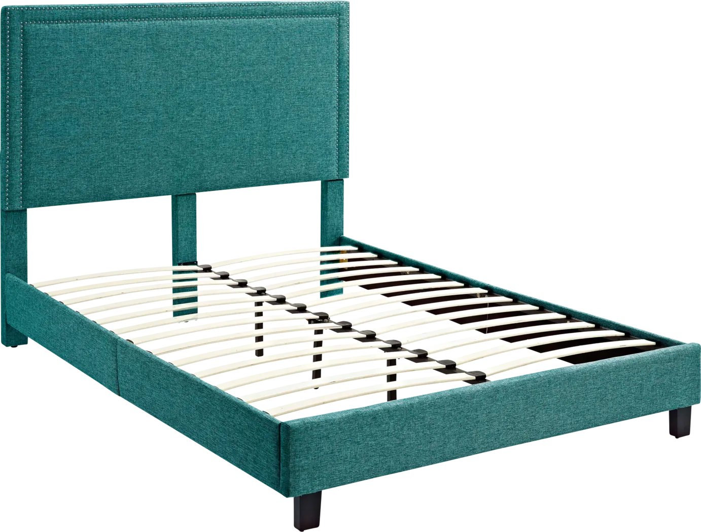Draeger Teal Queen Platform Bed - Thumbnail - Image 6
