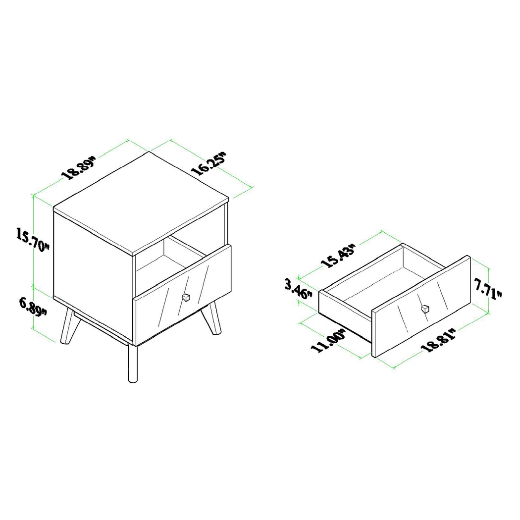 Dragonback Brown Nightstand - Thumbnail - Image 11