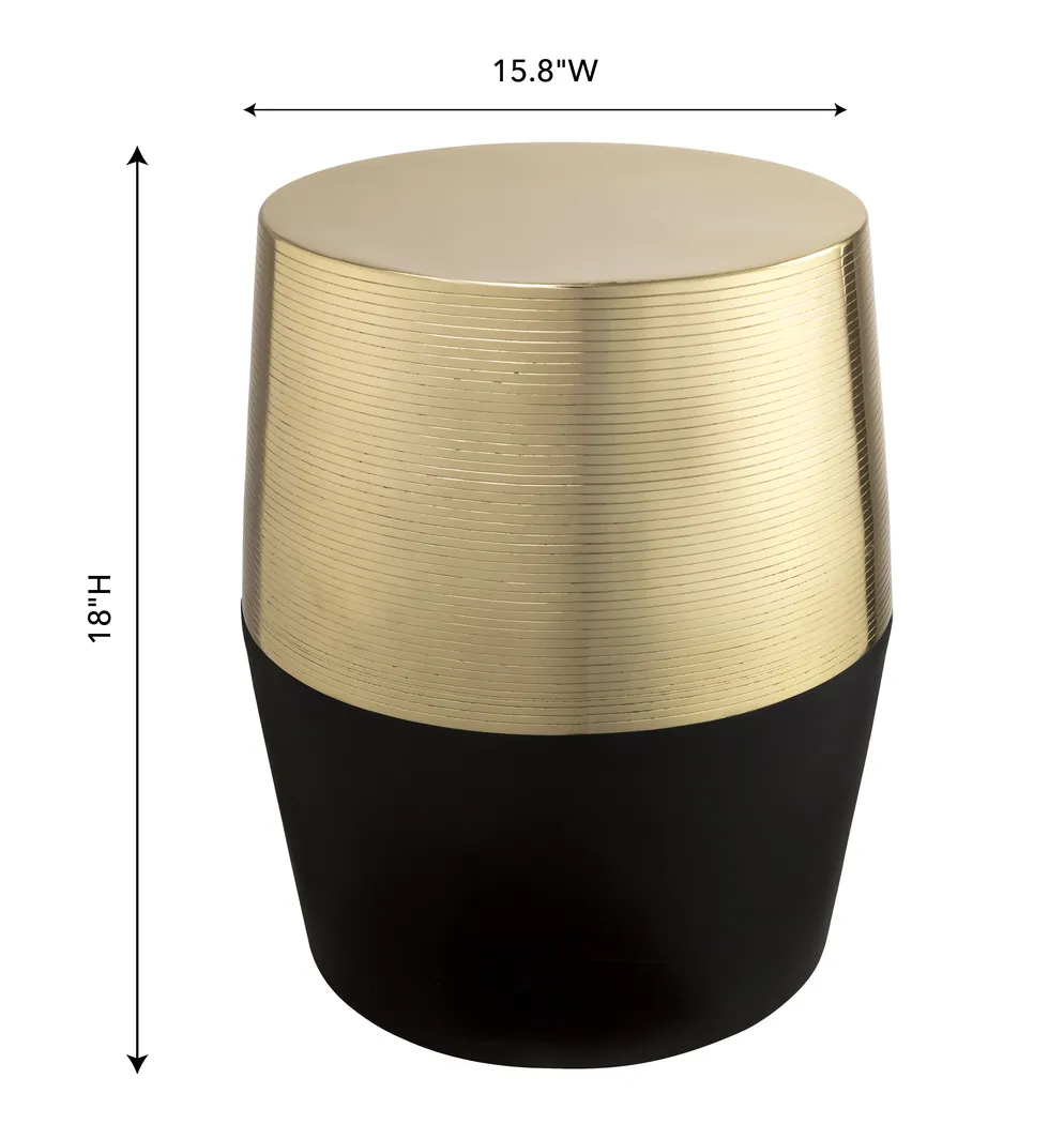 Drana Black Accent Stool - Thumbnail - Image 6