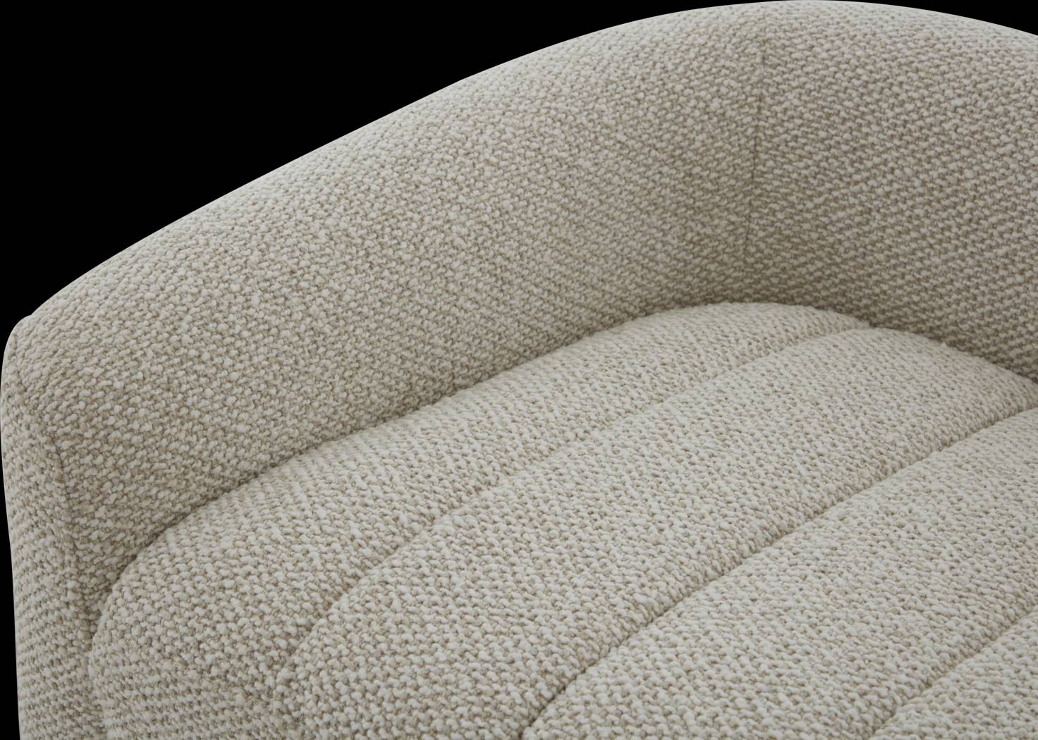 Draper Beige Accent Bench - Thumbnail - Image 3