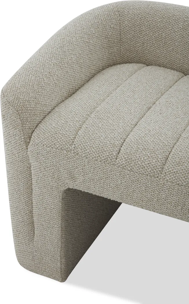 Draper Beige Accent Bench - Image 5