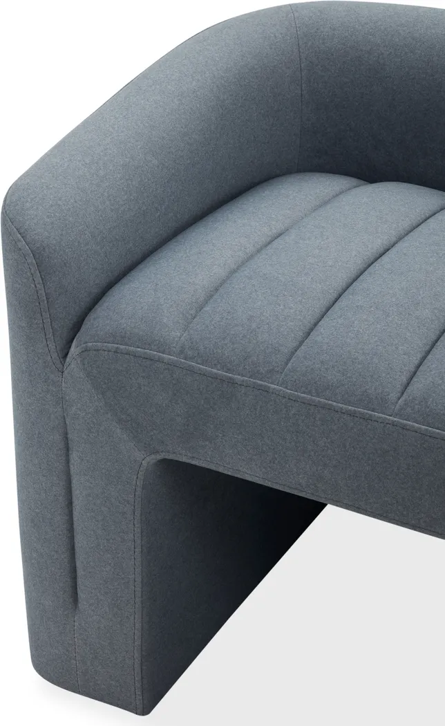 Draper Blue Accent Bench - Image 4