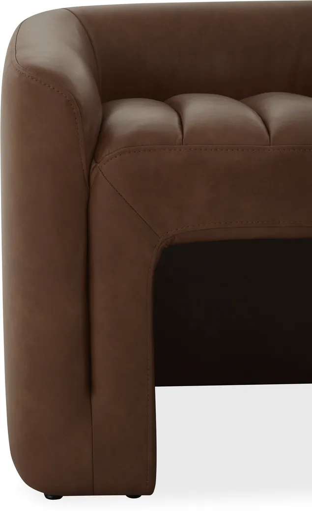 Draper Camel Accent Bench - Image 6