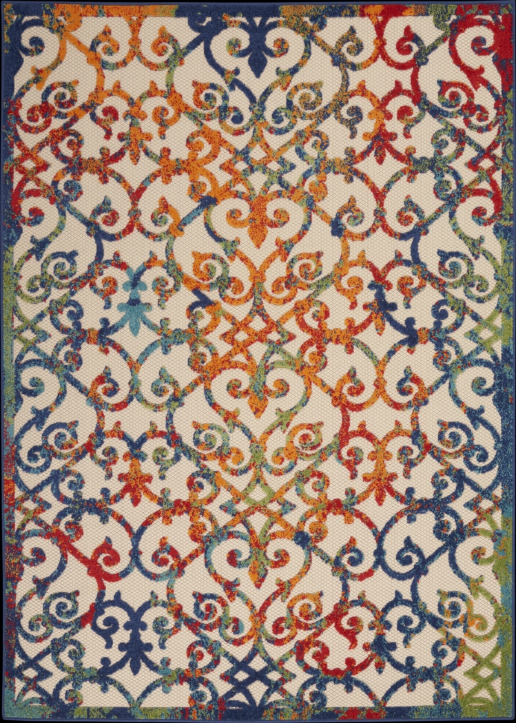 Drayce Multi 8' x 11' Indoor/Outdoor Rug - Thumbnail - Image 1
