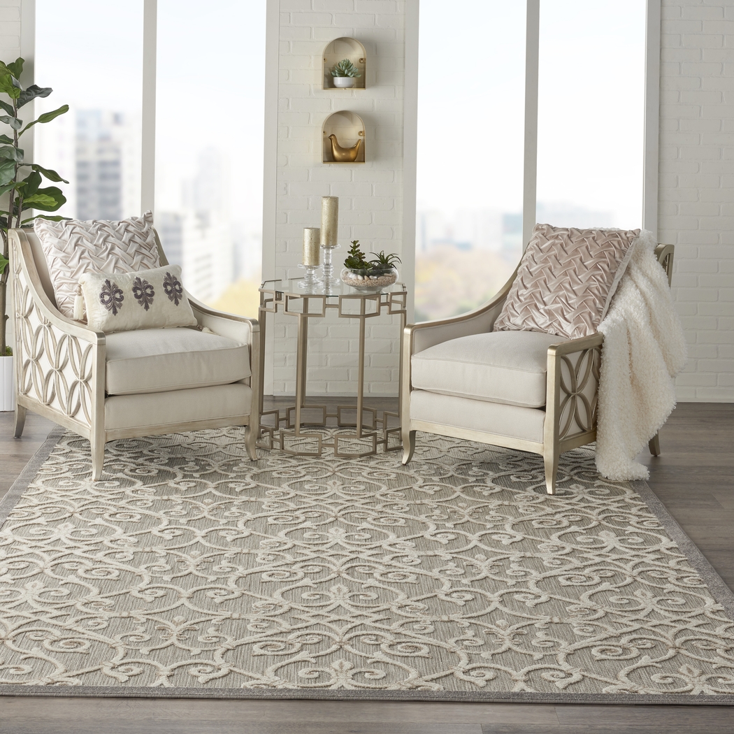 Drayce Natural 8' x 11' Indoor/Outdoor Rug - Thumbnail - Image 6