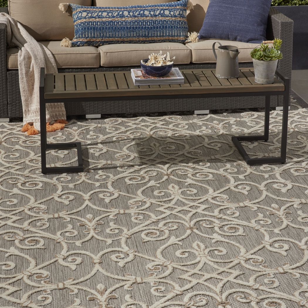 Drayce Natural 8' x 11' Indoor/Outdoor Rug - Thumbnail - Image 9