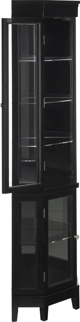 Draydell Black Curio Cabinet - Thumbnail - Image 6