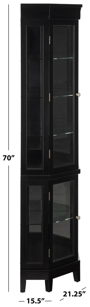 Draydell Black Curio Cabinet - Thumbnail - Image 8