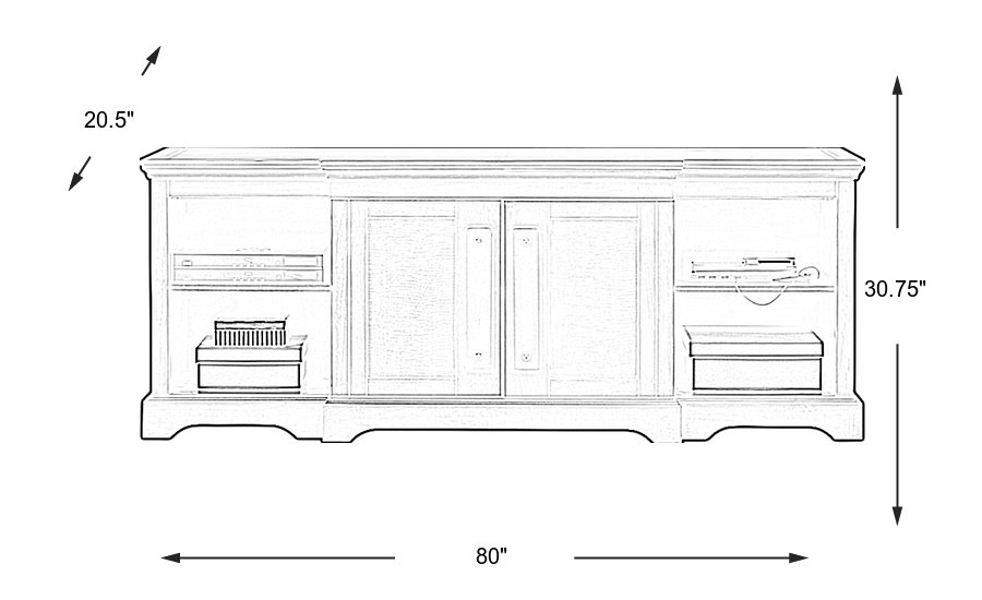 Dimension Image. Please refer to the Dimension Tab on this page for dimension details.