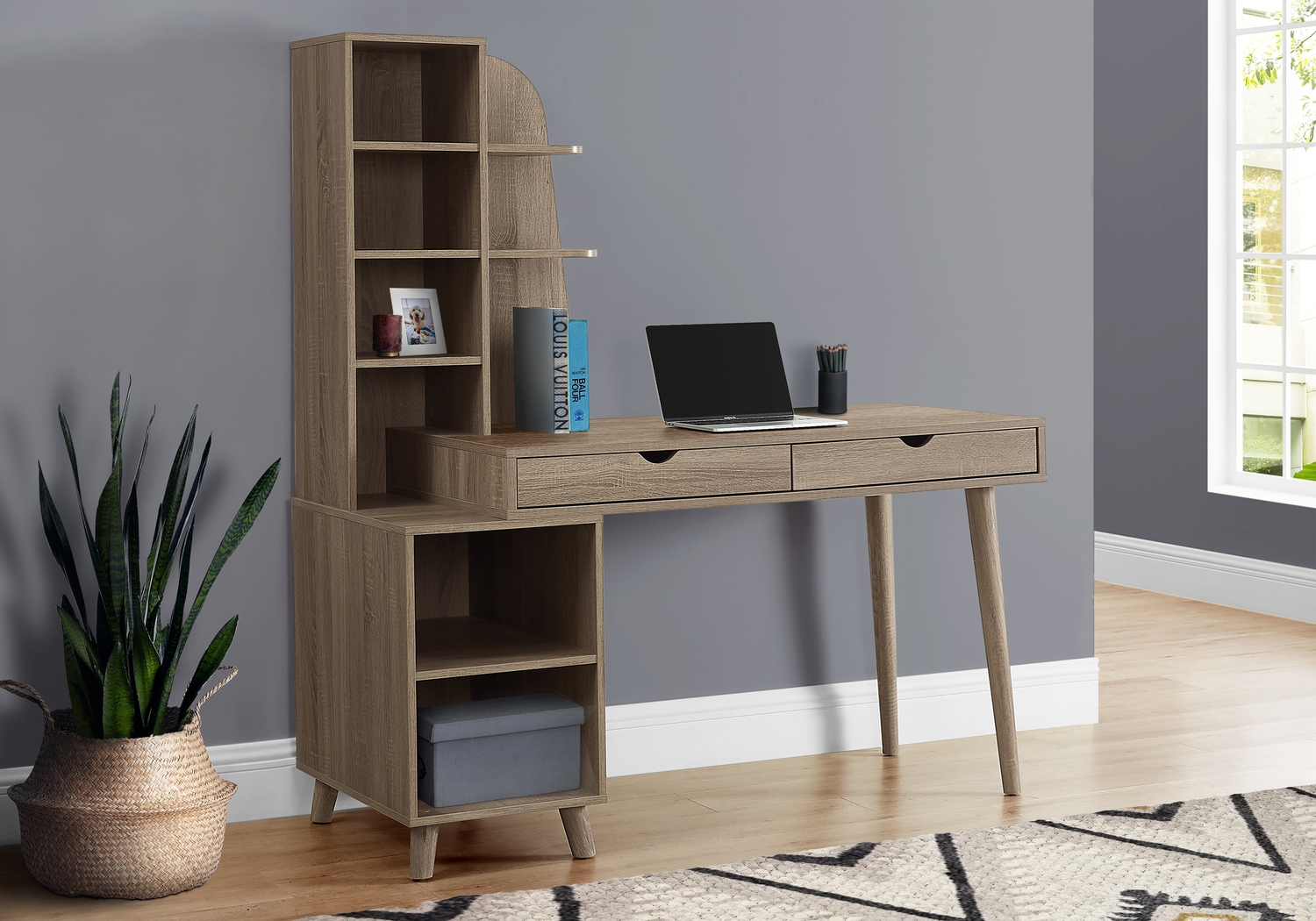 Drayebrooke Taupe Desk - Thumbnail - Image 3