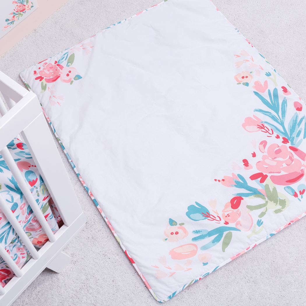Dream Blossom Pink 3 Pc Baby Bedding Set - Thumbnail - Image 6