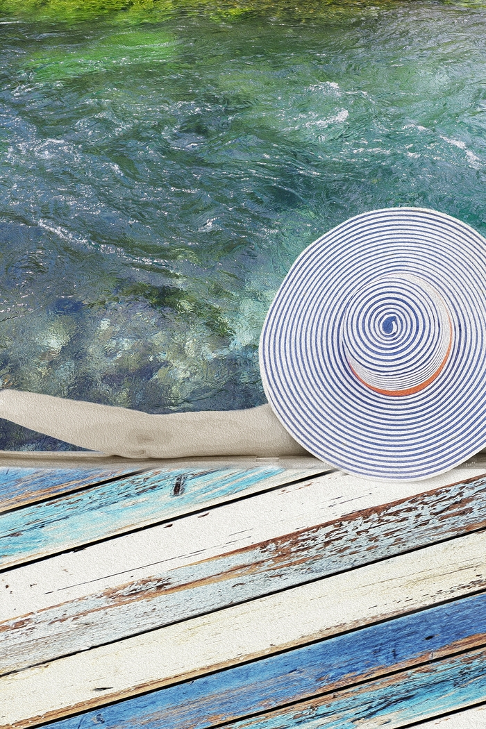 Dream by the Pool Blue Artwork - Thumbnail - Image 1